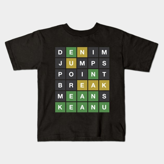 Wordle Reeves Kids T-Shirt by 12&24